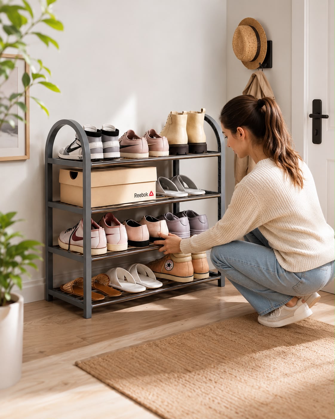ORGANIZADOR DE ZAPATOS 4 NIVELES