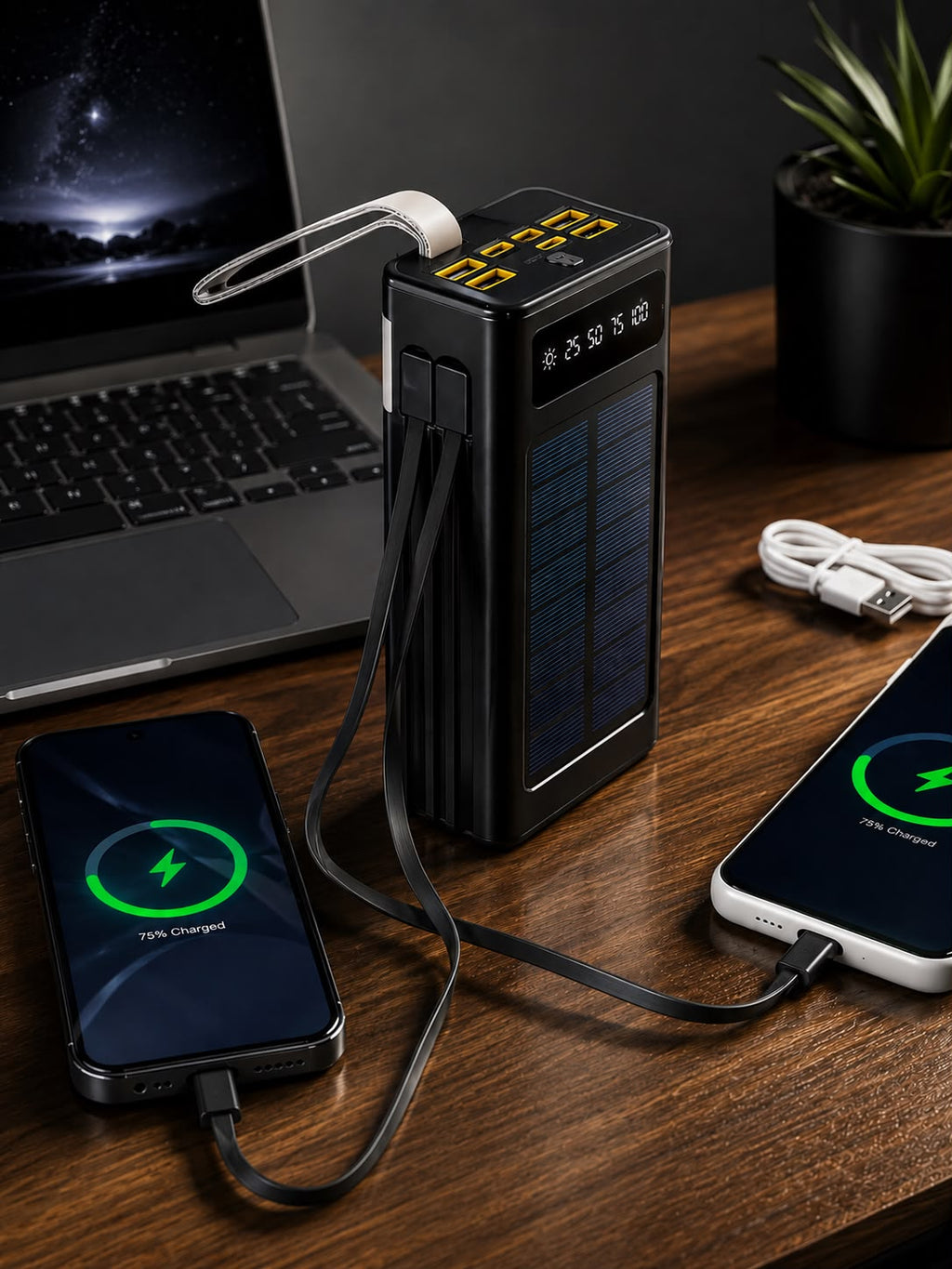 POWER BANK 40000 mAh CON PANEL SOLAR