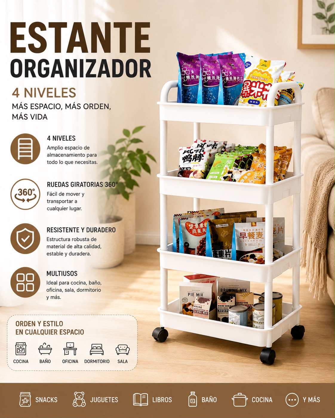 CARRITO ORGANIZADOR FRUTERO