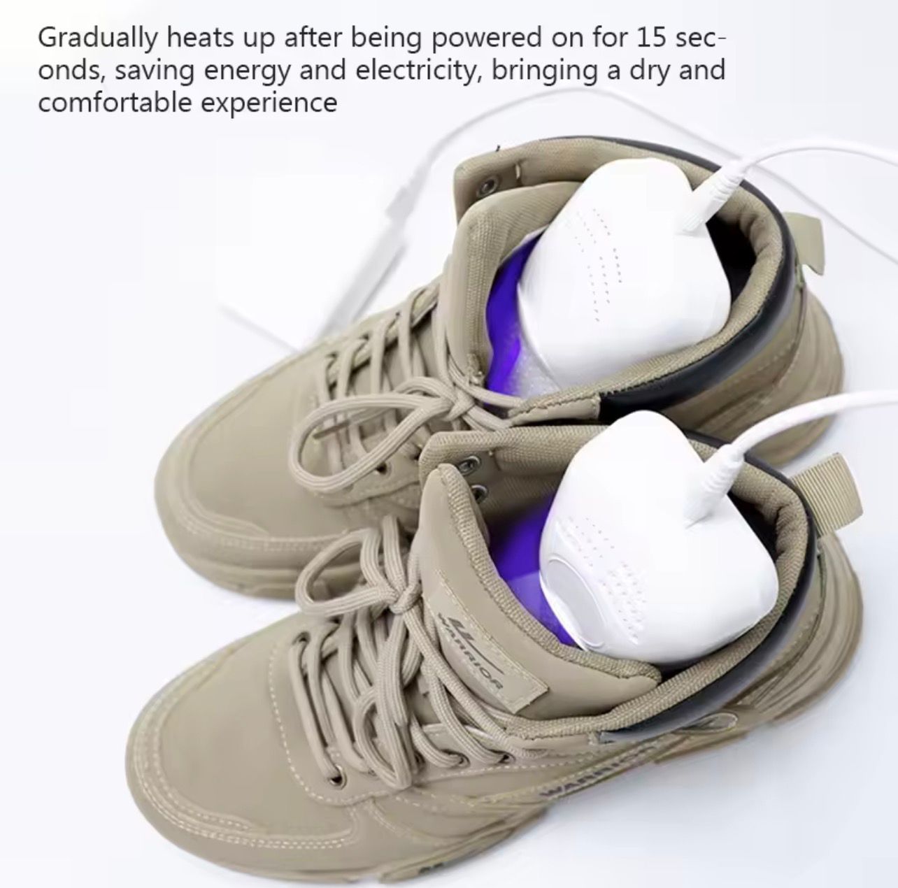 SECADOR DE ZAPATOS CON LUZ MORADA