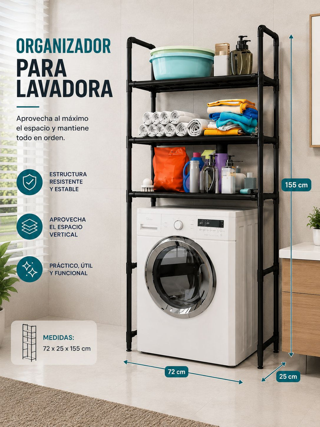 ORGANIZADOR DE LAVADORA