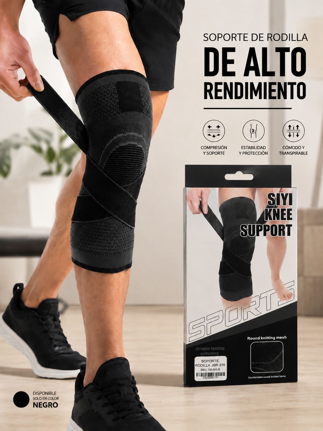 SOPORTE DE RODILLA AJUSTABLE