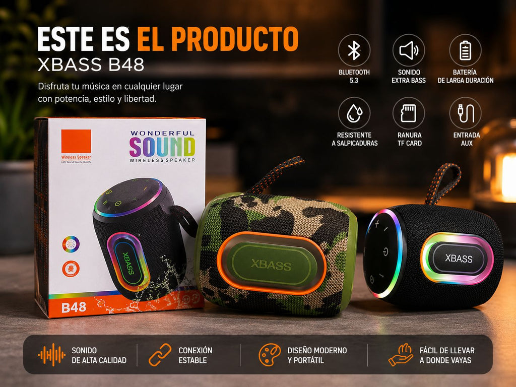 PARLANTE BLUETOOTH XBASS B48