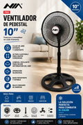 VENTILADOR DE PEDESTAL NIA 10”
