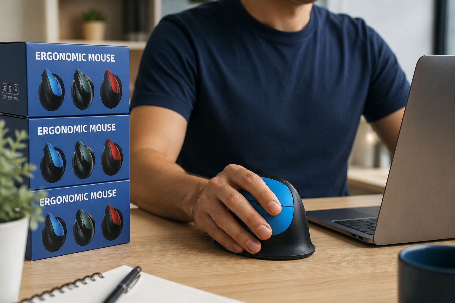 MOUSE ERGONÓMICO INALÁMBRICO