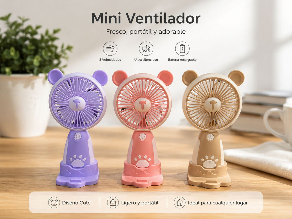 MINI VENTILADOR DE MANO