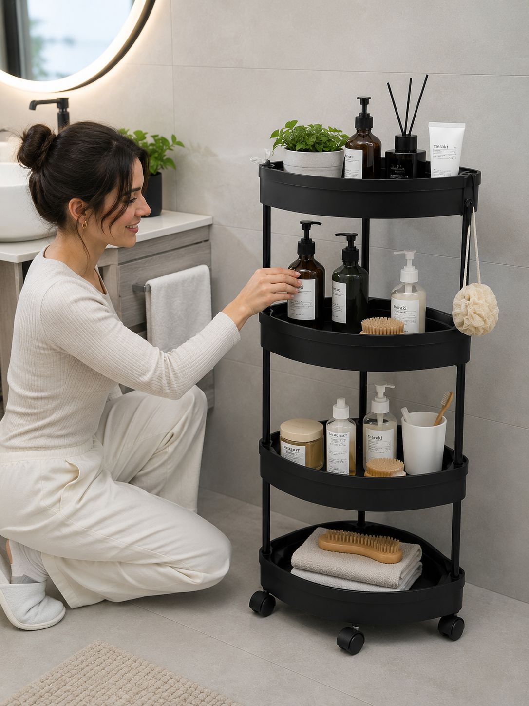 ORGANIZADOR ESQUINERO CON RUEDAS 360°