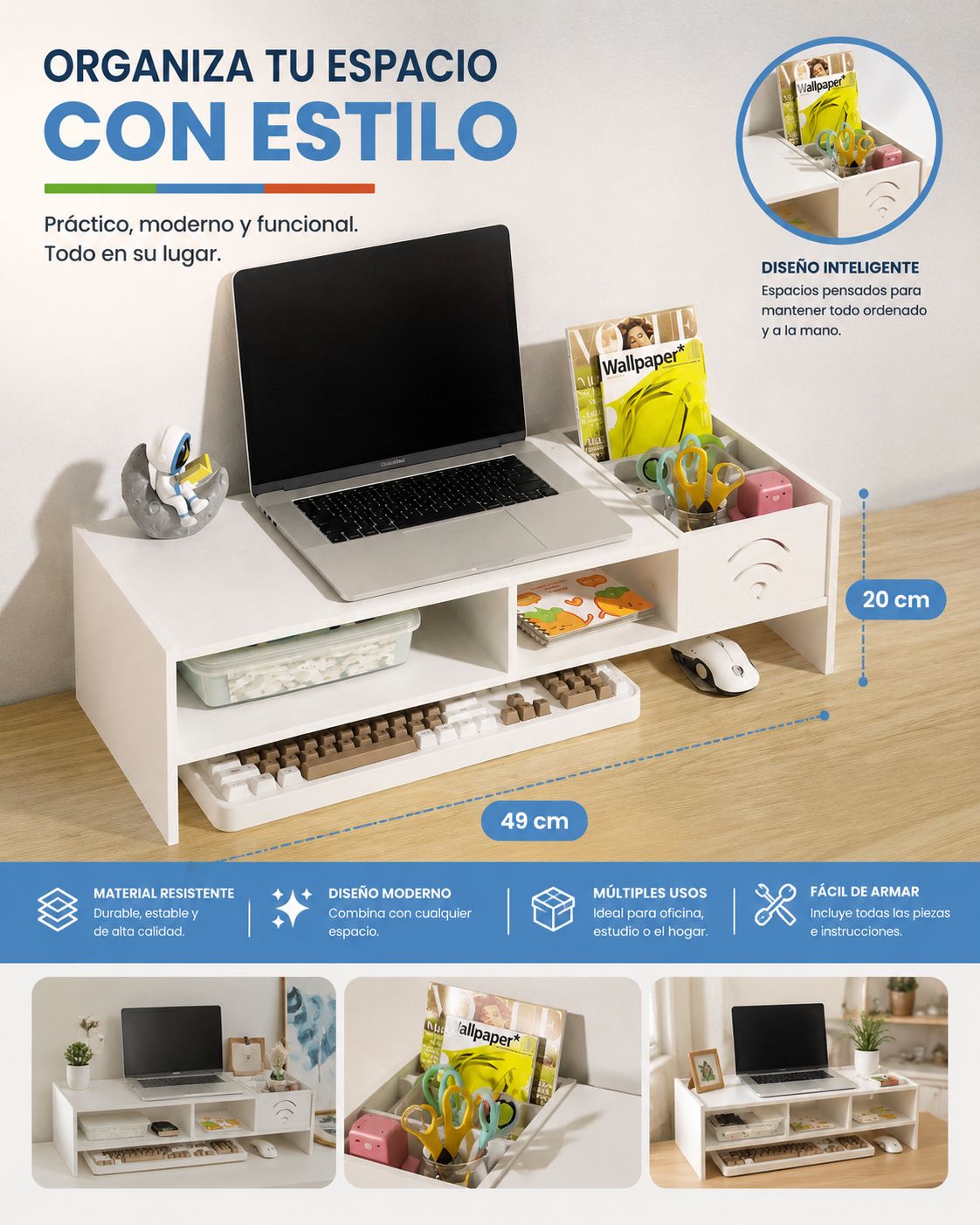 MESITA O SOPORTE PARA ELEVAR EL PC