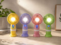 MINI VENTILADOR RECARGABLE CON LUZ LED
