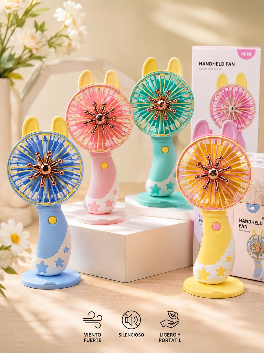 MINI VENTILADOR PORTÁTIL RECARGABLE