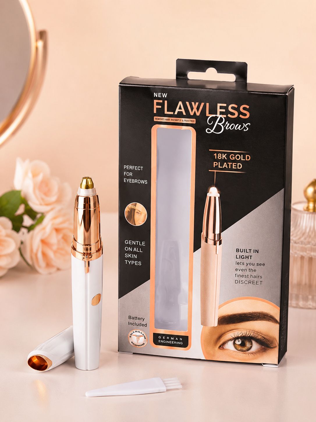 DEPILADOR ELÉCTRICO PARA CEJAS FLAWLESS BROWS