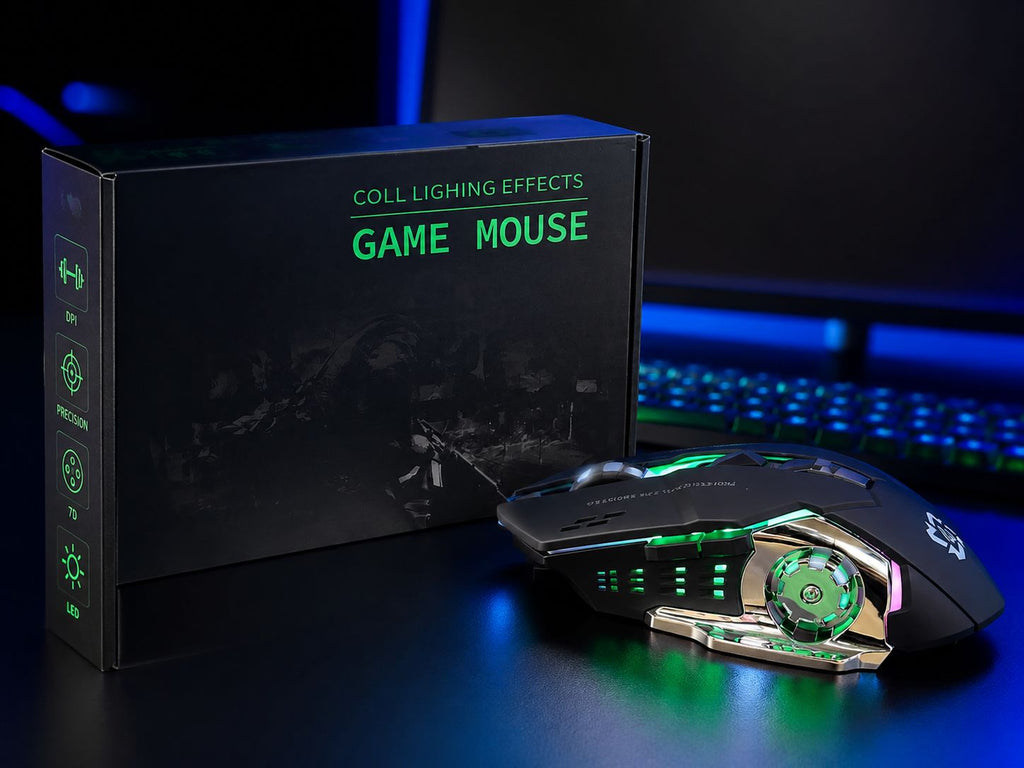 MOUSE GAMER INALÁMBRICO RGB