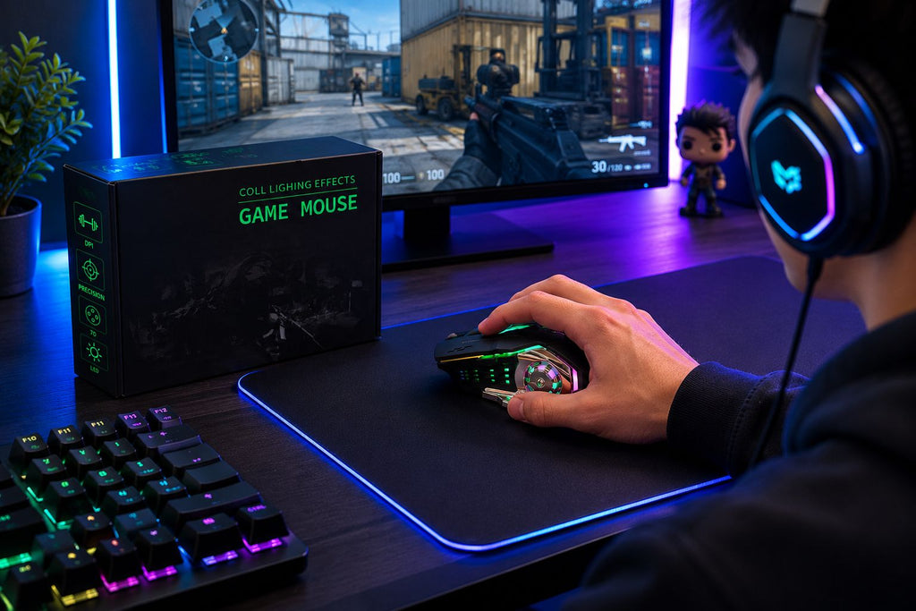 MOUSE GAMER INALÁMBRICO RGB