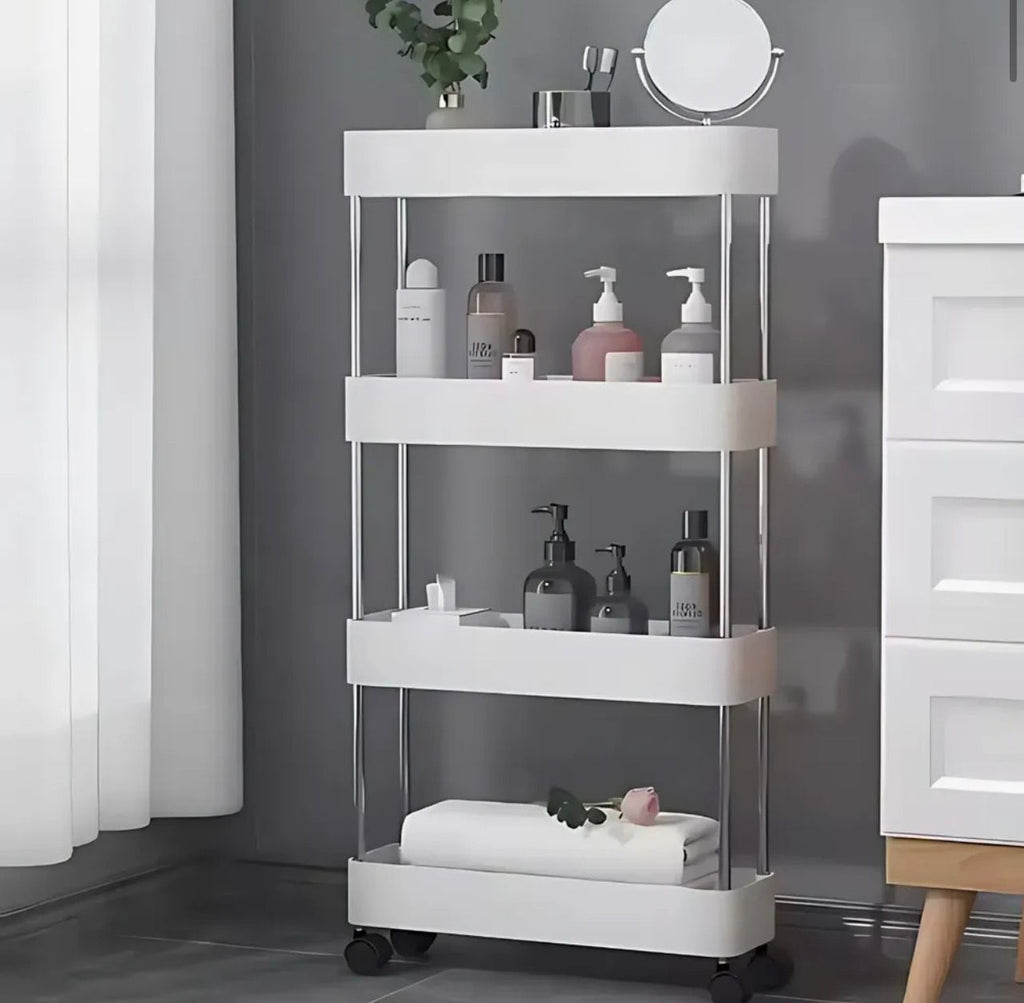 ORGANIZADOR MULTIFUNCIONAL DE 4 NIVELES CON RUEDAS