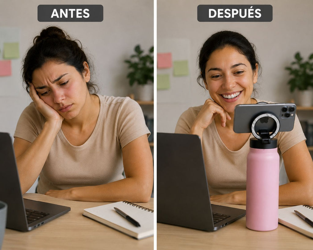 TERMO 2 EN 1 CON SOPORTE PARA CELULAR! 450 ml