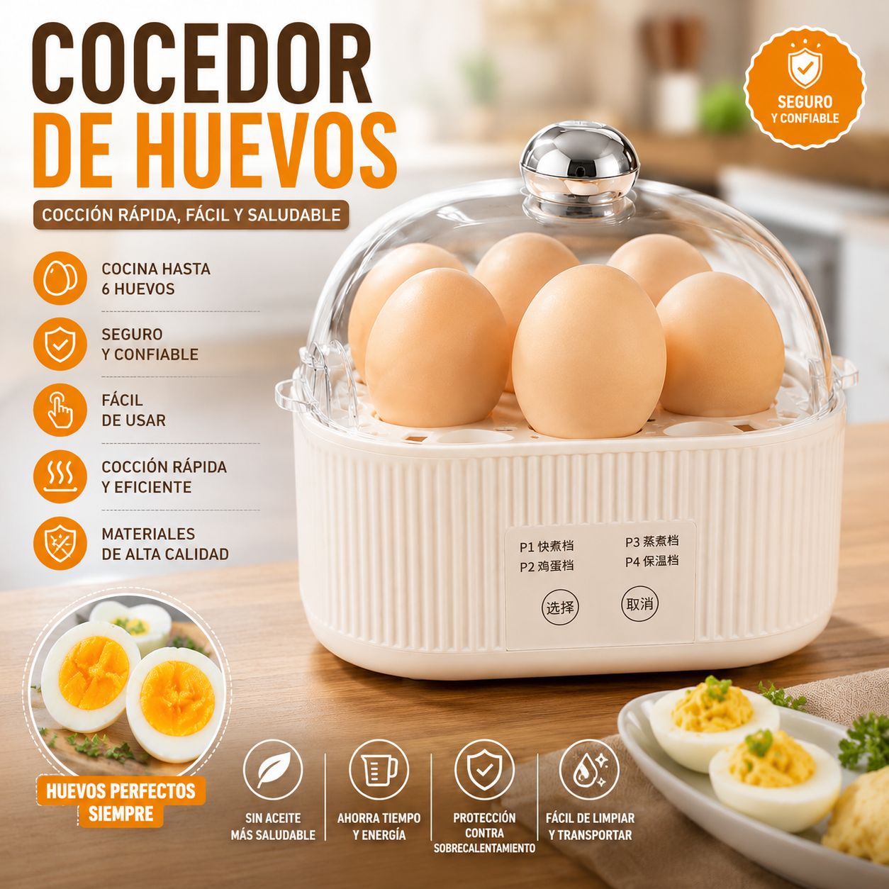 VAPORERA ELÉCTRICA PARA HUEVOS
