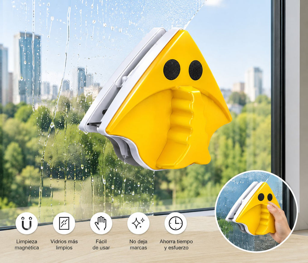 LIMPIAVIDRIOS MAGNÉTICO DOBLE CARA