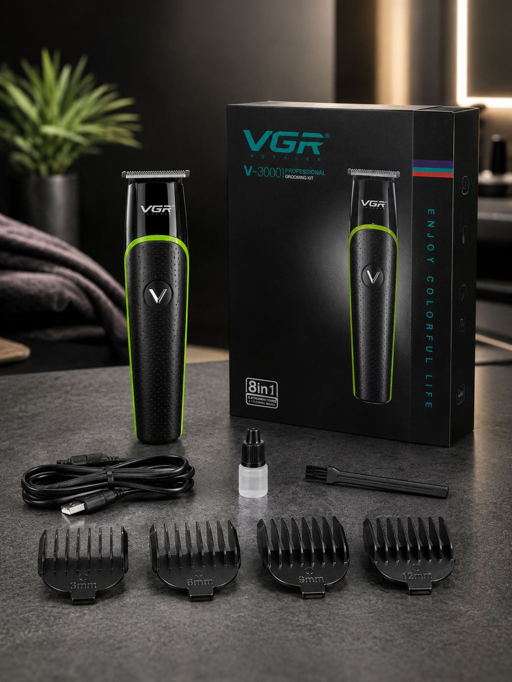 MÁQUINA CORTADORA DE CABELLO Y BARBA VGR V-191 PROFESIONAL