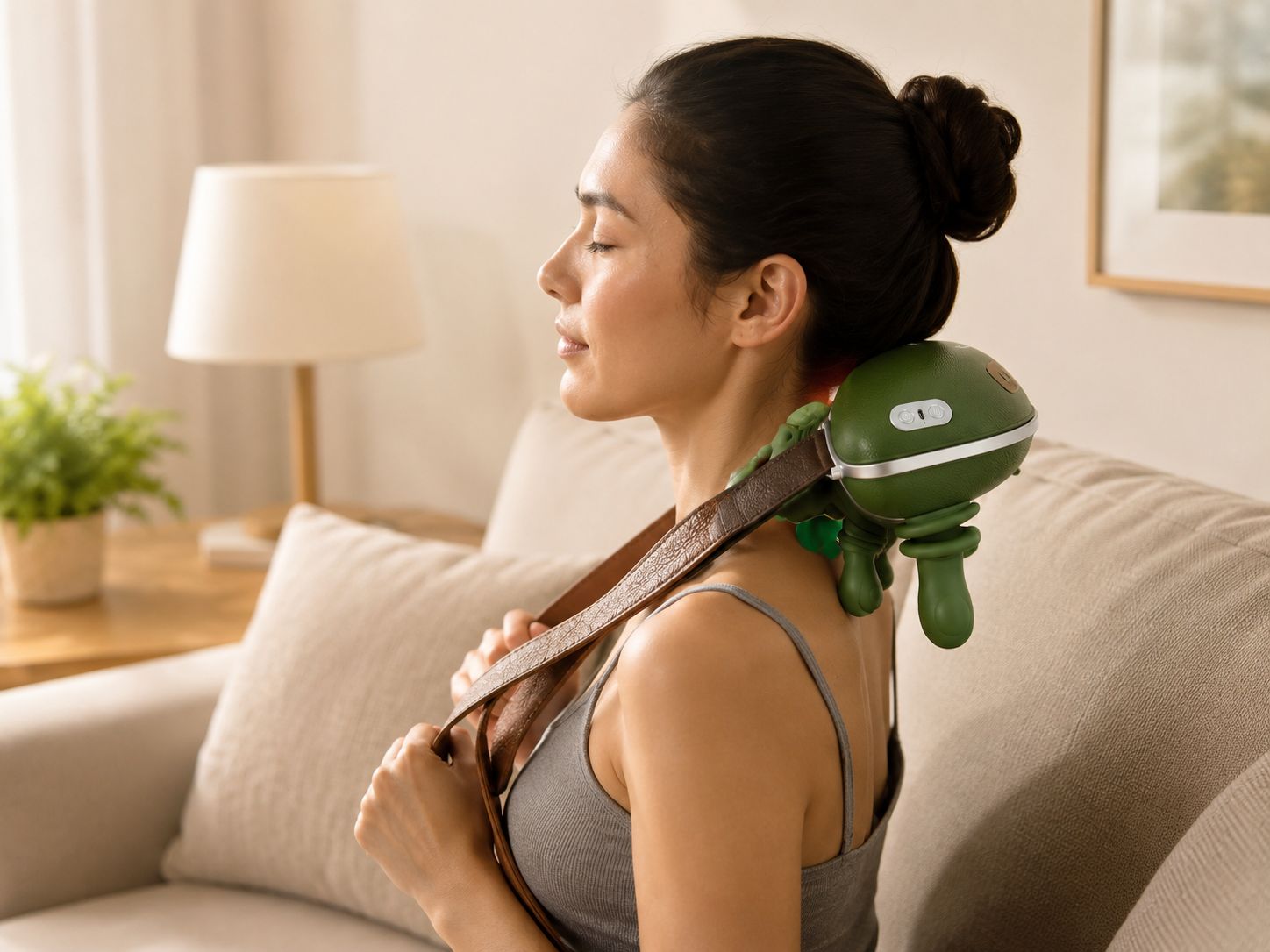 MASAJEADOR INTELIGENTE DE CUELLO Y ESPALDA CON CALOR