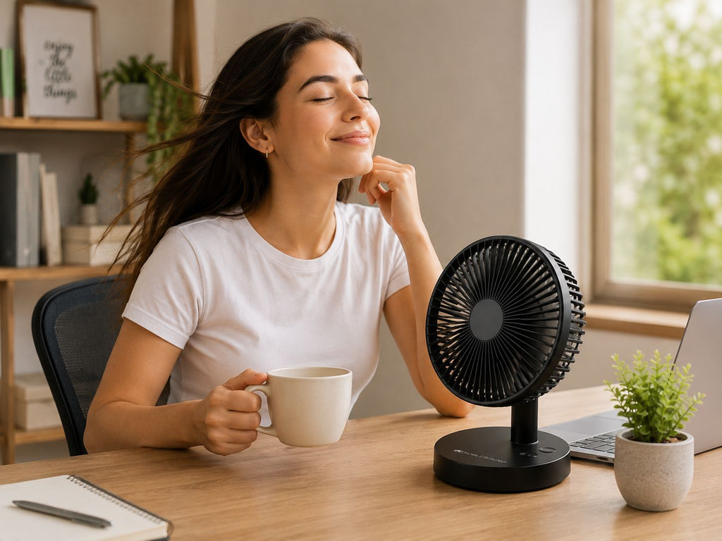 VENTILADOR DE ESCRITORIO RECARGABLE NOBELSOUND