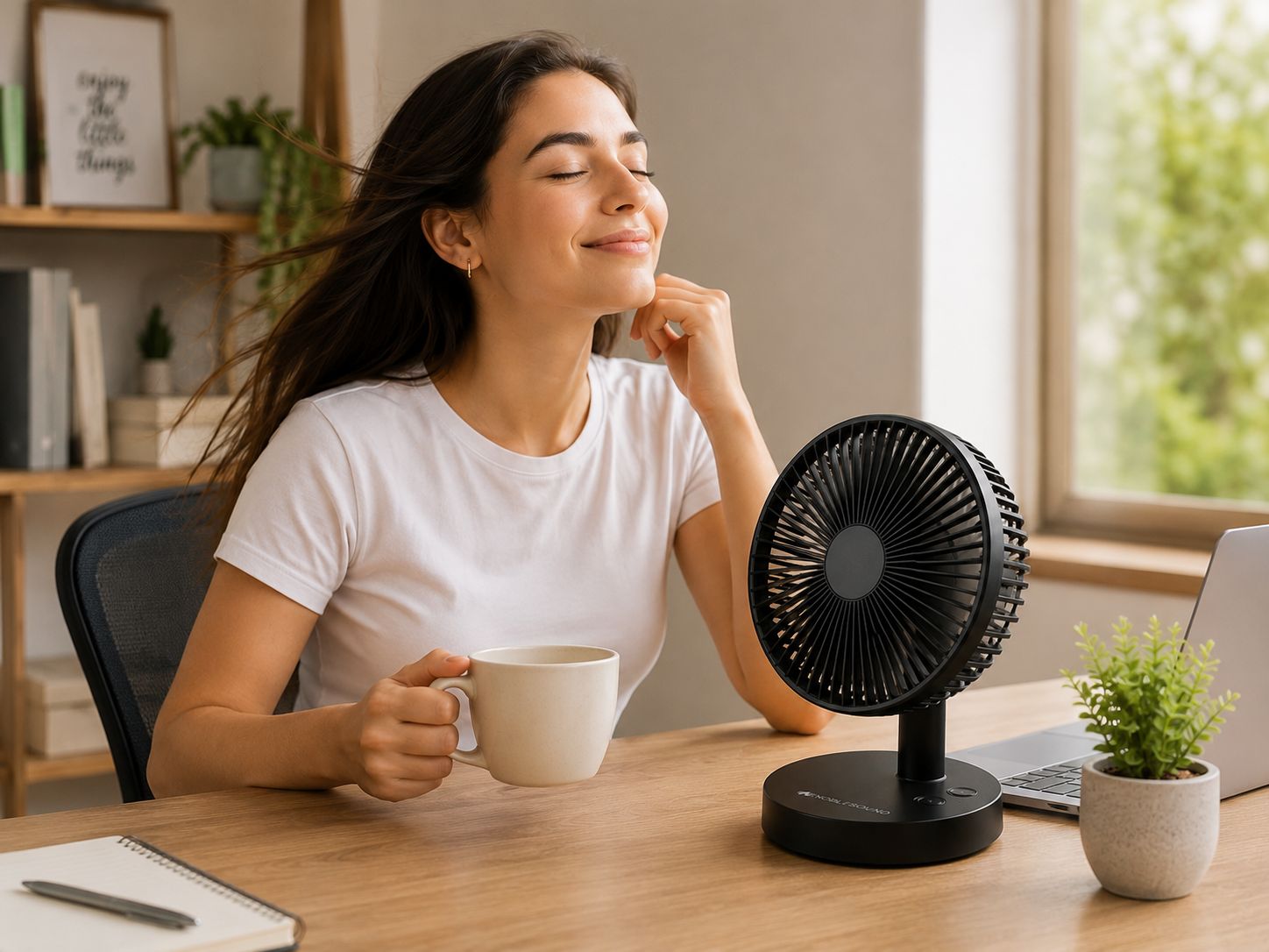VENTILADOR DE ESCRITORIO RECARGABLE NOBELSOUND