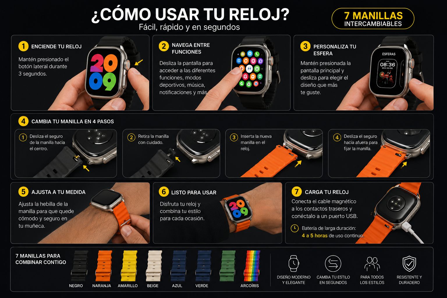 COMBO DE RELOJ T24 CHAMPIONS