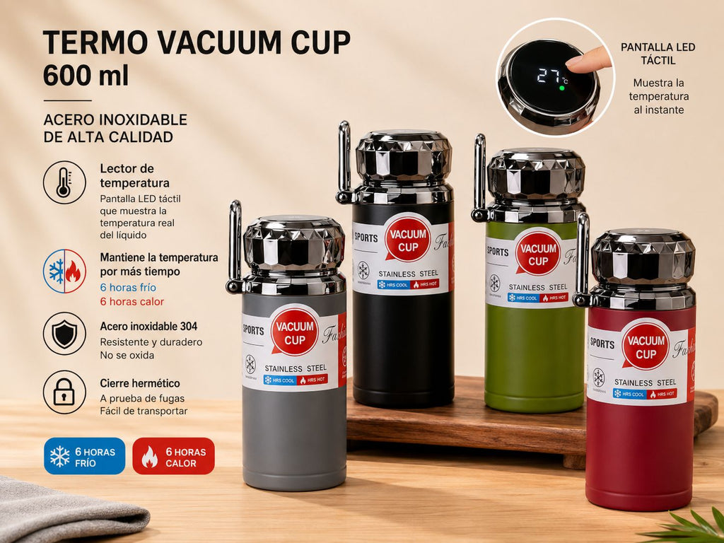TERMO INTELIGENTE DE 600 ML