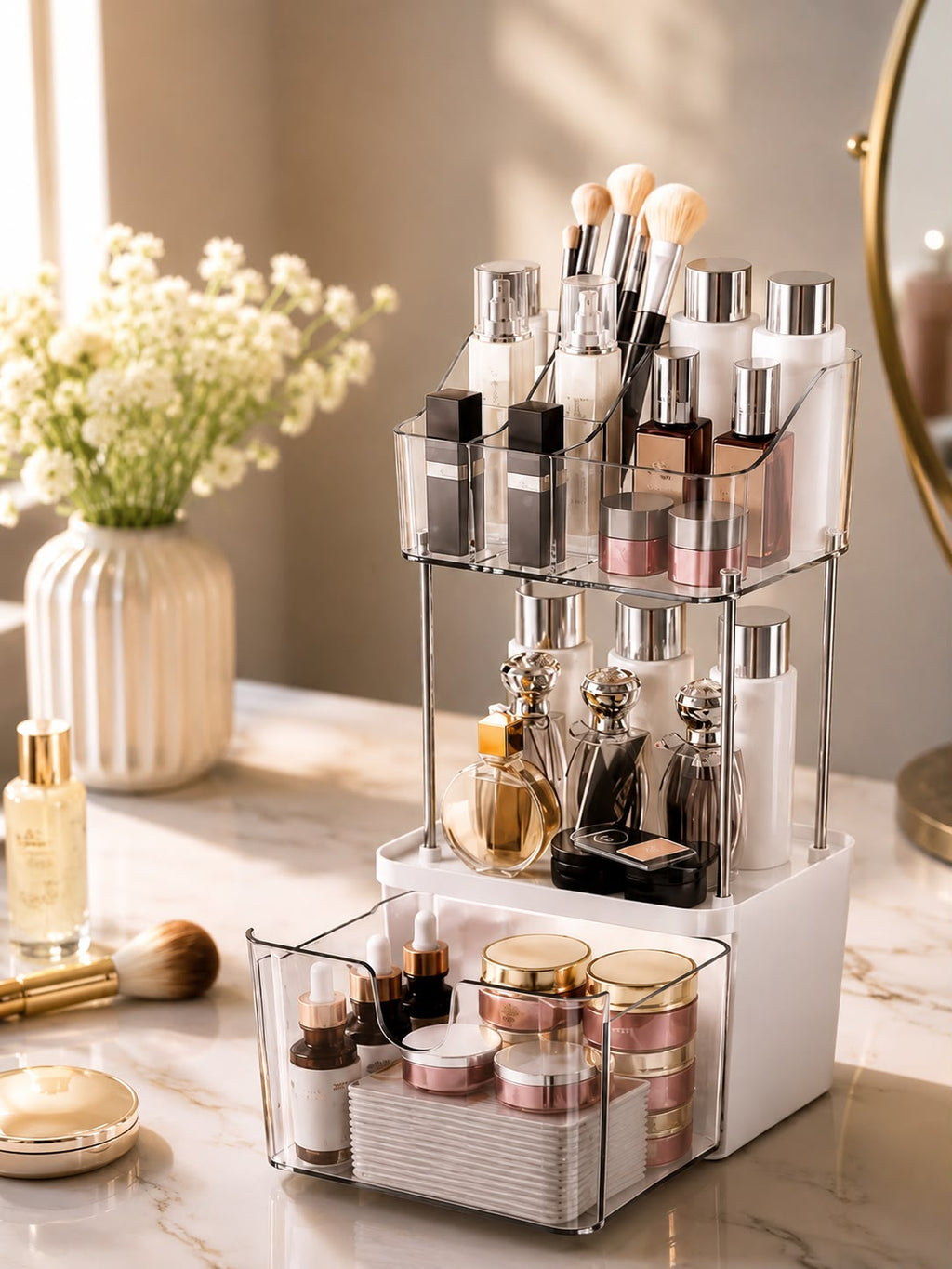ORGANIZADOR DE MAQUILLAJE EN ACRÍLICO
