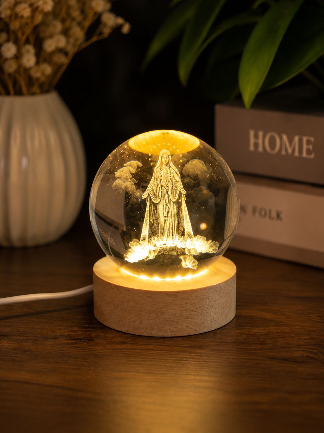 LÁMPARA LED CRISTAL 3D E6N2
