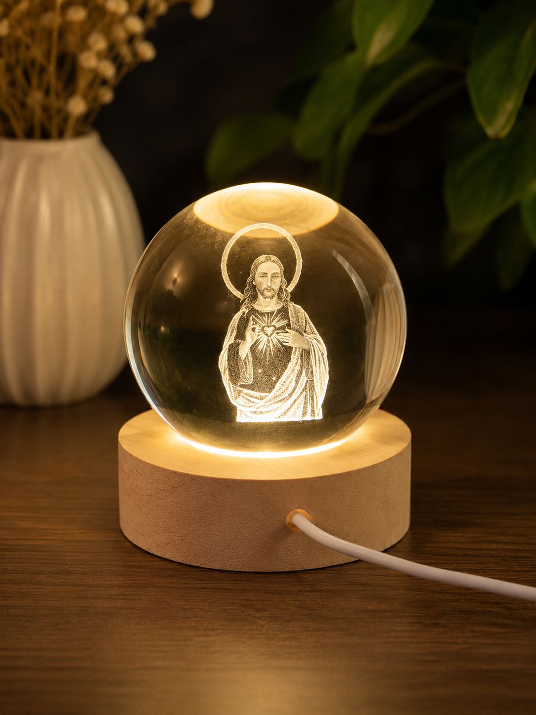 LÁMPARA LED CRISTAL 3D E6N2