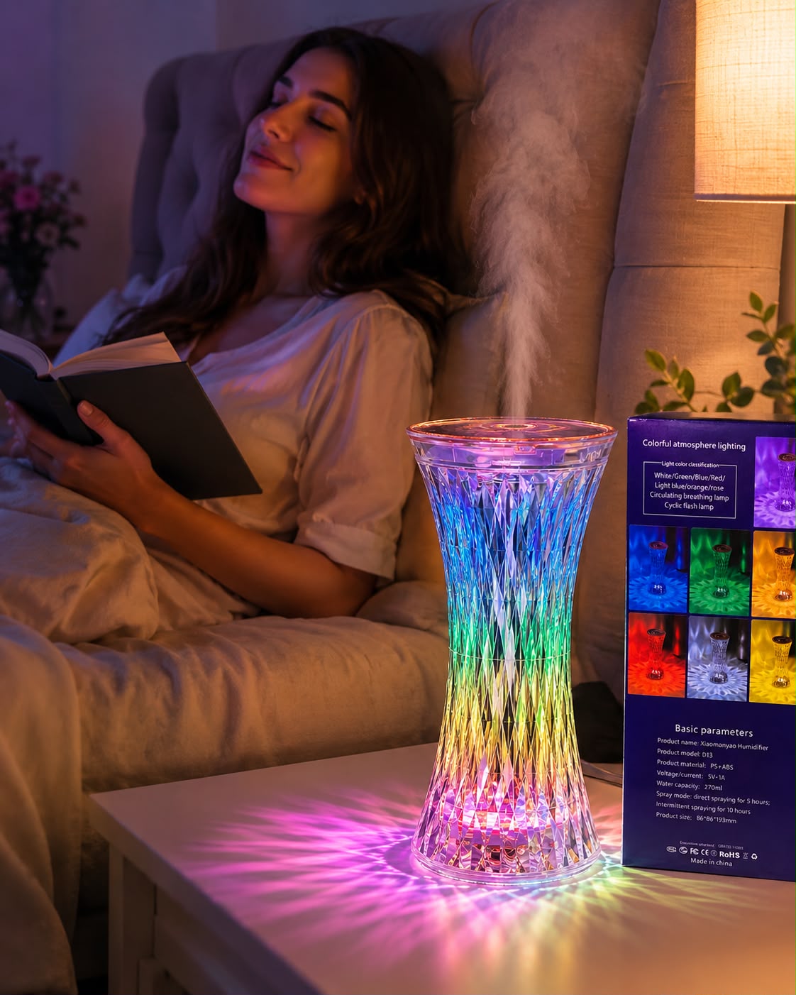 HUMIDIFICADOR LED CRISTAL RGB E7N2