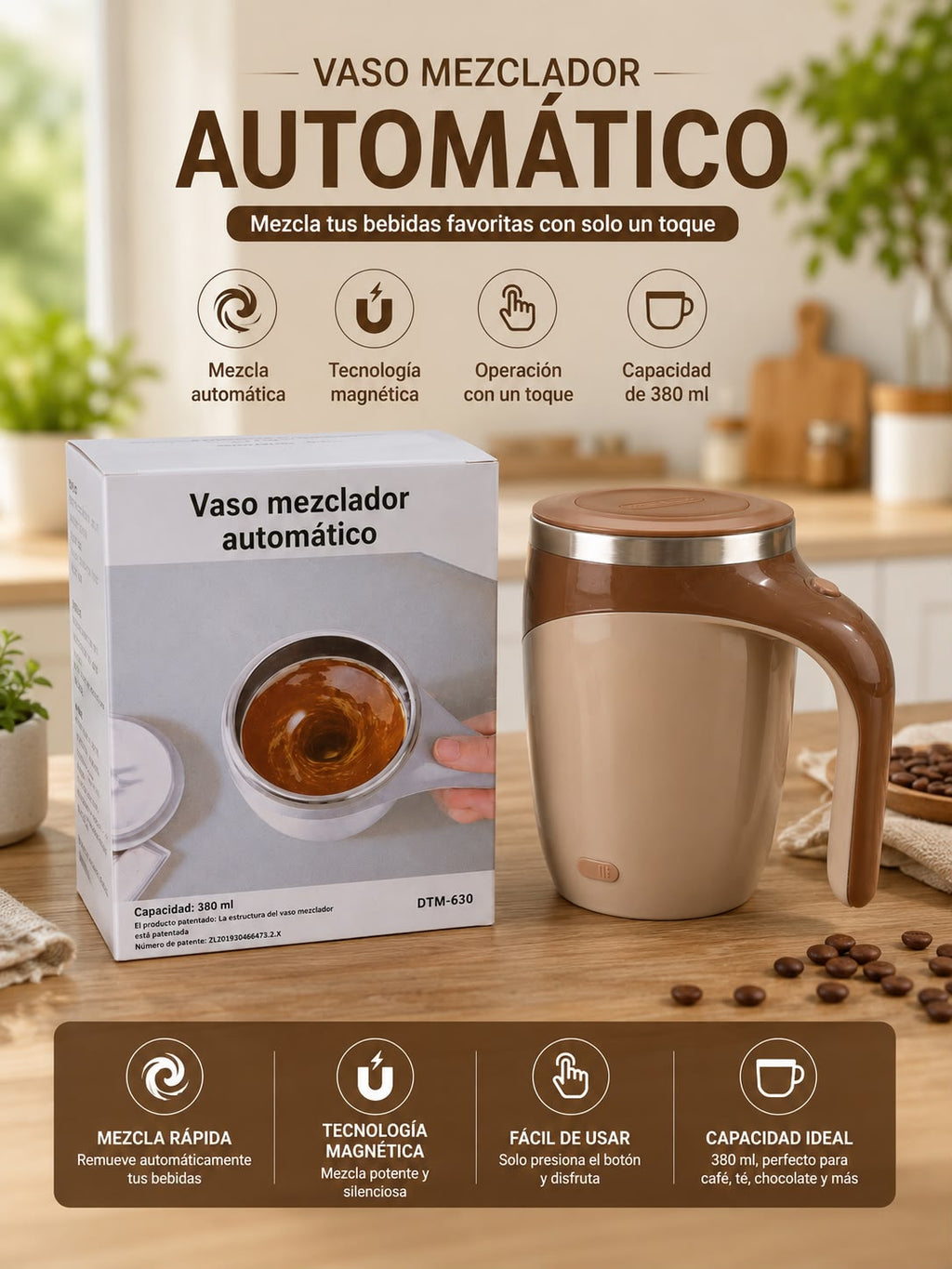 VASO MEZCLADOR CON TAPA HERMÉTICA E7N2