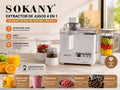 EXTRACTOR DE JUGO SOKANY 4EN1. E1N8