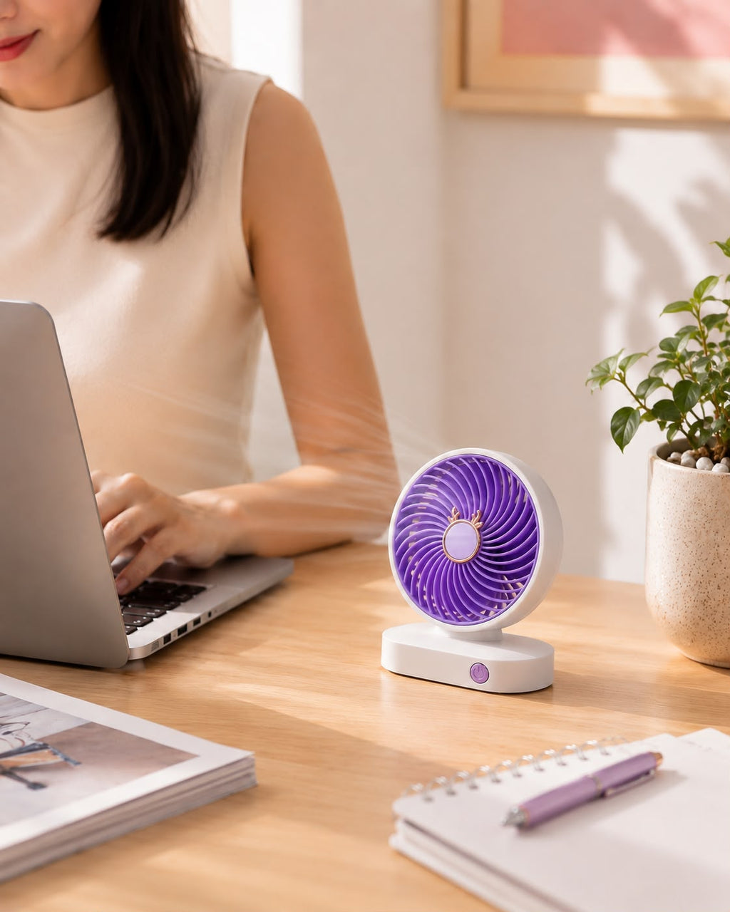 MINI VENTILADOR DE ESCRITORIO E8N1