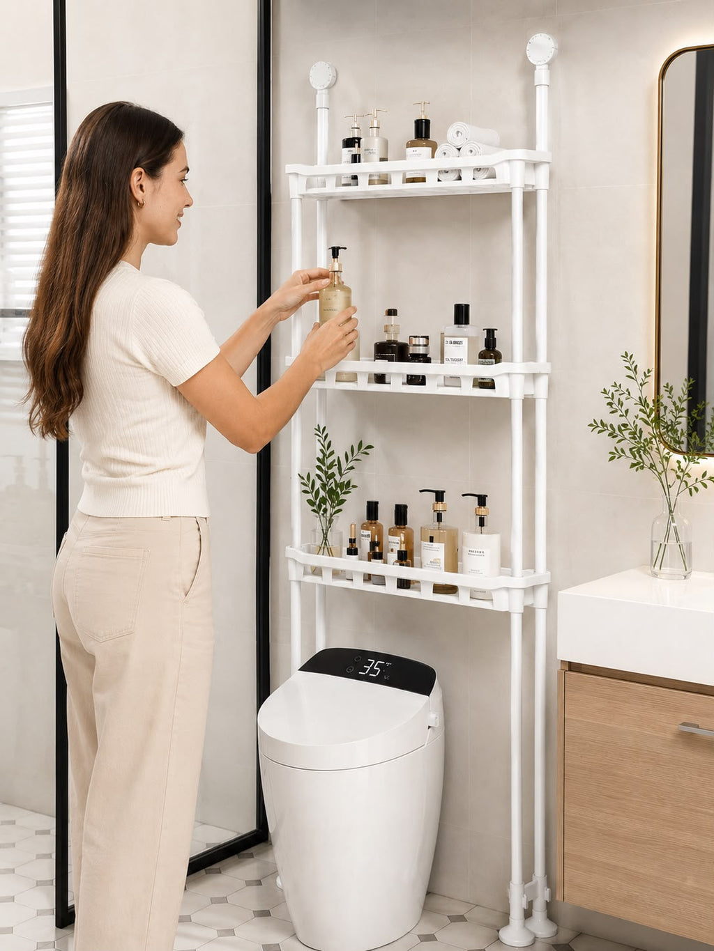 ESTANTERÍA ORGANIZADORA PARA BAÑO
