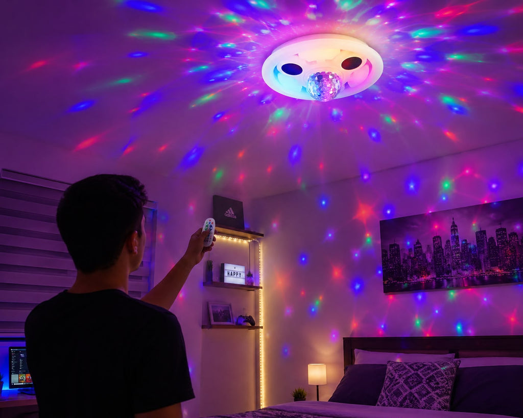 BOMBILLO PARLANTE RGB CON CONTROL