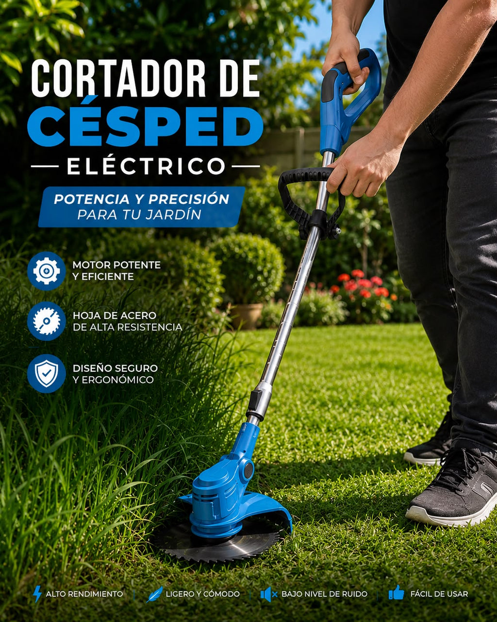 CORTADOR DE CÉSPED INALÁMBRICO