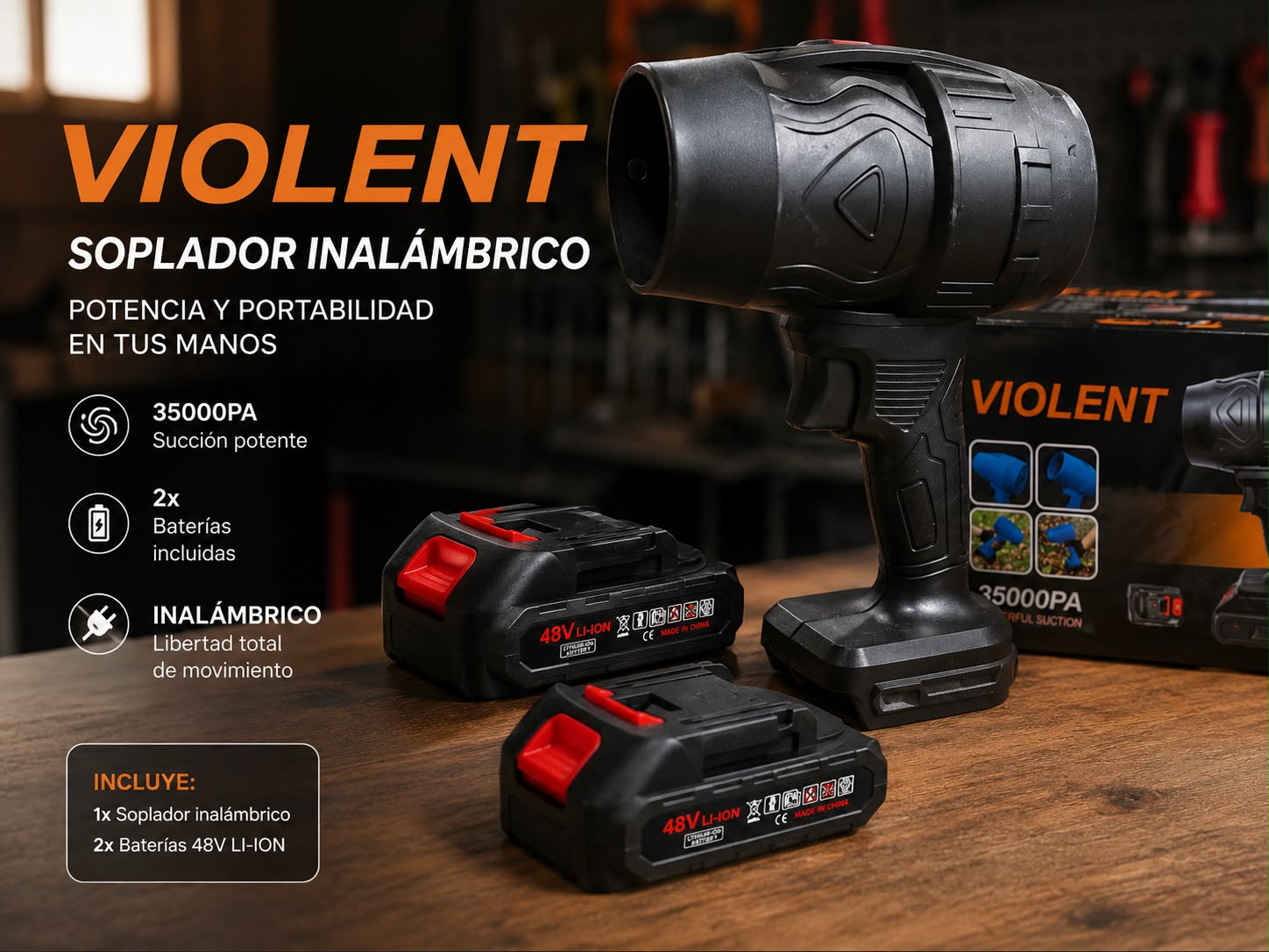 SOPLADOR VIOLENT 35000PA