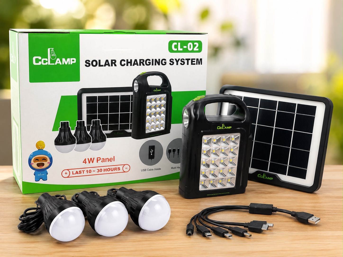 LINTERNA SOLAR CON PANEL