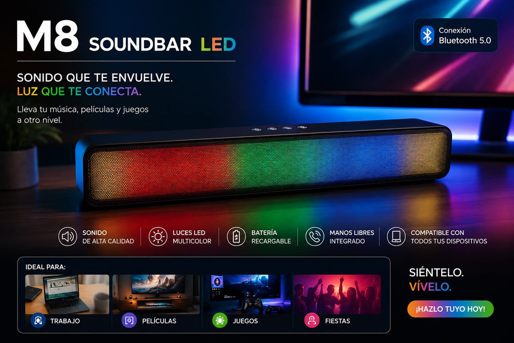 BARRA DE SONIDO M8 SOUNDBAR