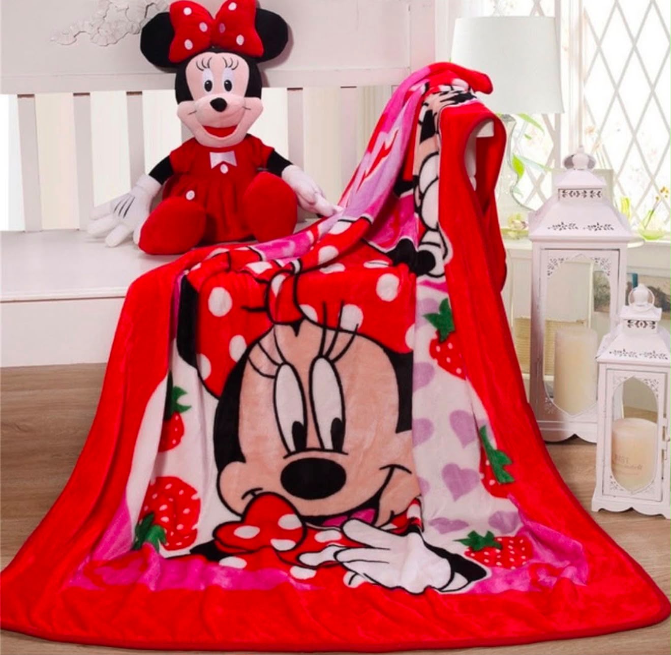 COBIJA INFANTIL MINNIE MOUSE