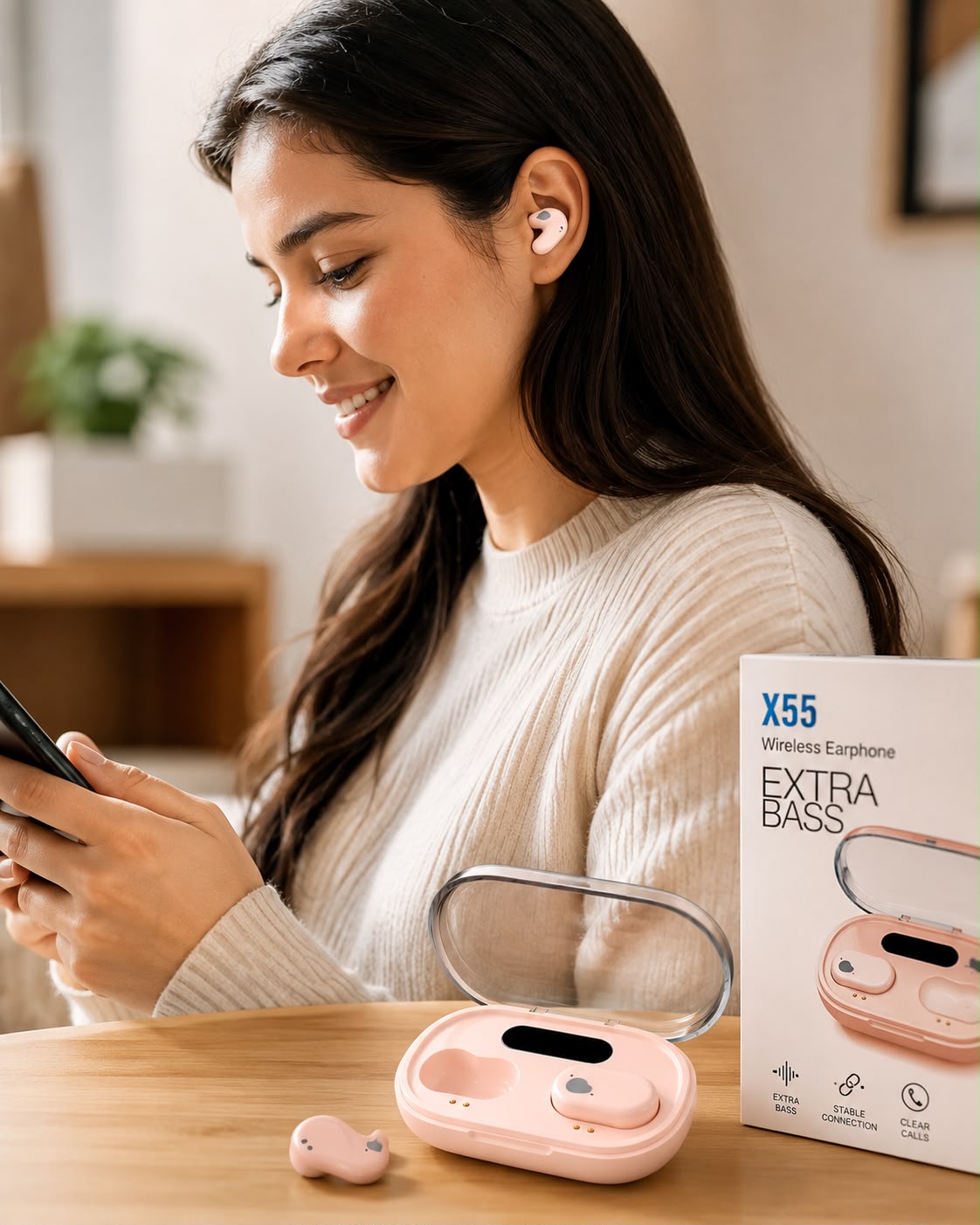 AUDÍFONOS INALÁMBRICOS X55. C3