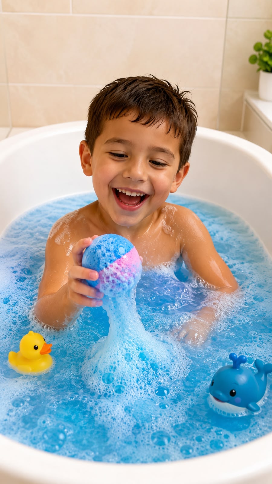 BOMBAS DE JABÓN ESPUMA PARA EL BAÑO. E1N1