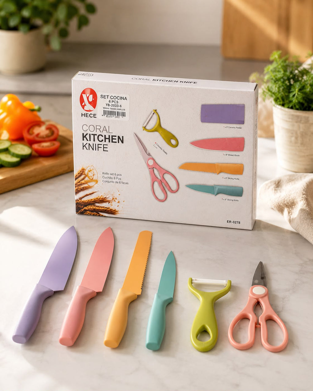 MINI SET DE COCINA X6 PIEZAS. E8N2