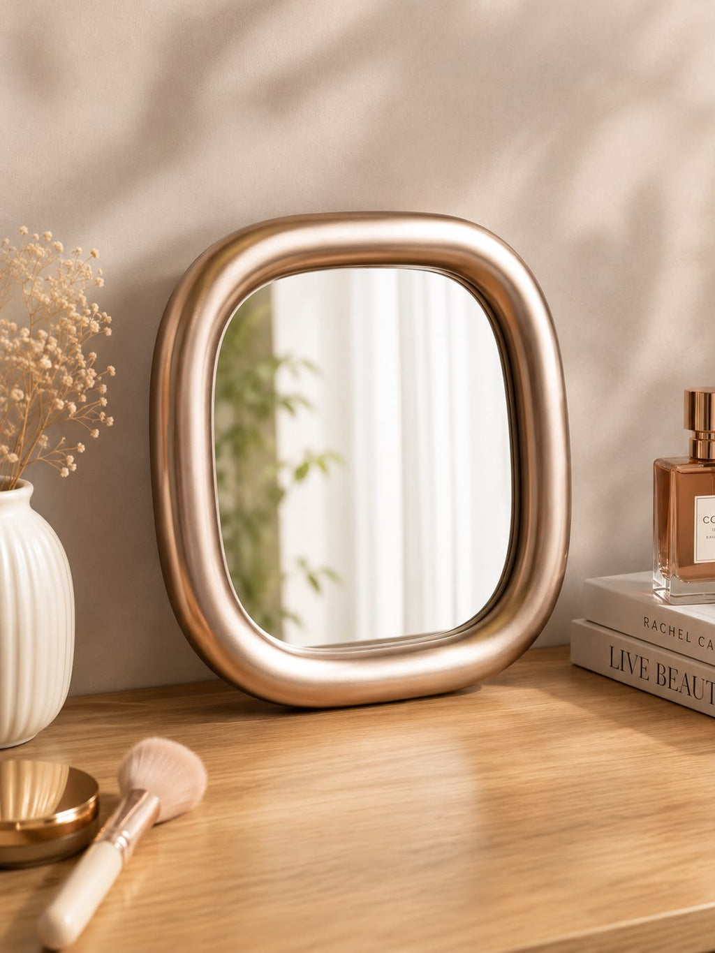 ESPEJO DECORATIVO DE MESA – ELEGANCIA PARA TU ESPACIO. E4N4