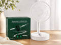 VENTILADOR TELESCÓPICO PLEGABLE RECARGABLE – COLOR BLANCO. E5N4