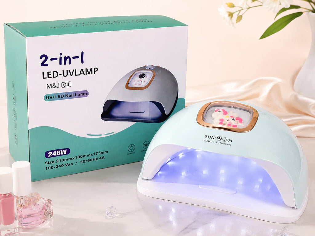 LÁMPARA UV/LED PARA UÑAS M&J 04 – 248W. E2N3
