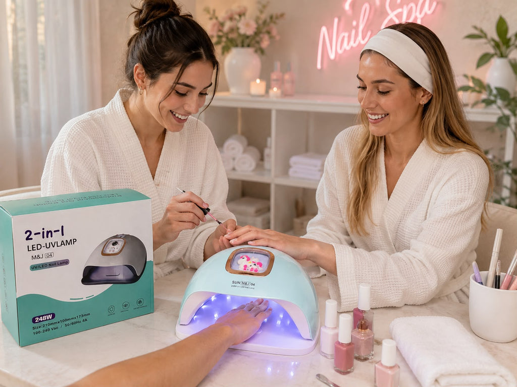 LÁMPARA UV/LED PARA UÑAS M&J 04 – 248W. E2N3