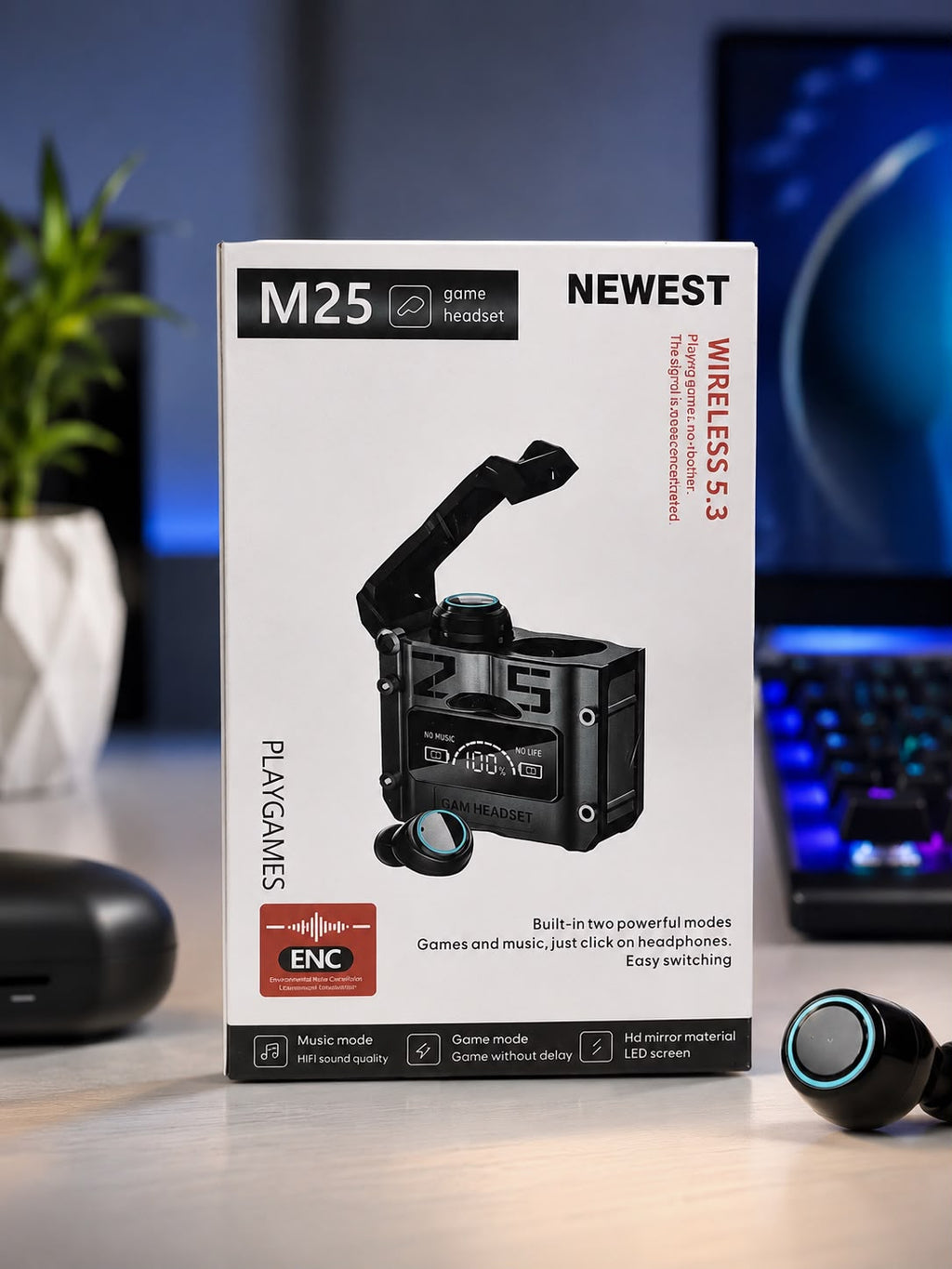 AUDÍFONOS M25 GAMERS. E4N1