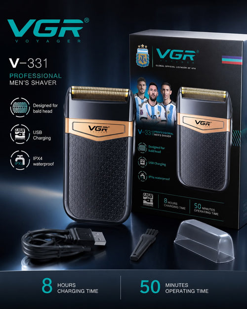 AFEITADORA ELÉCTRICA PROFESIONAL VGR V-331. E1N1